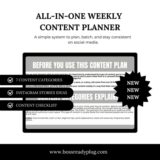 social media calendar plan