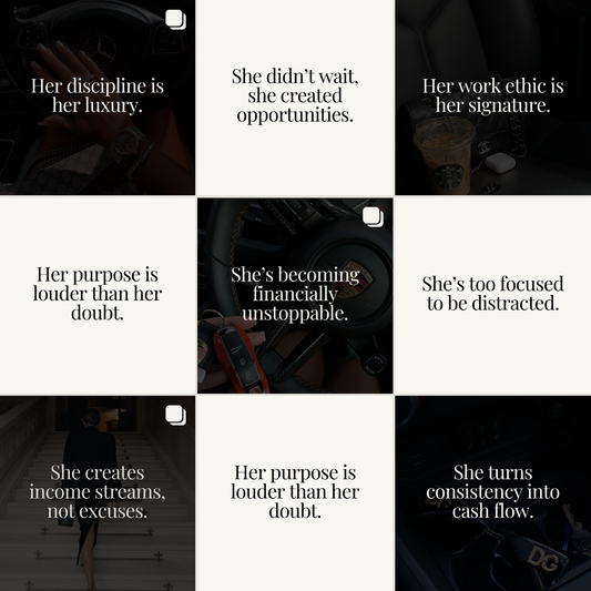 instagram post template dark mode